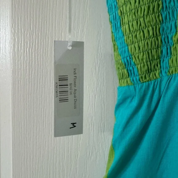 J. Marie Floral Blue and Green Maxi Dress - Picture 5 of 6